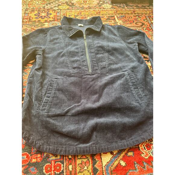 Poetry Popover Shirt Hemp/Cotton Navy Corduroy Size US 4/Small - Picture 2 of 7